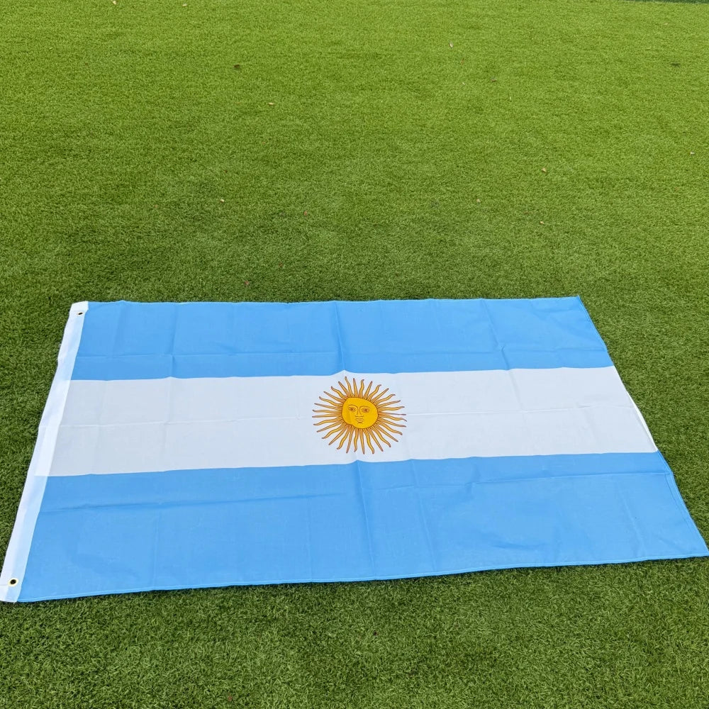 Argentina National Flag 150×90cm (3×5 FT) Polyester Flag – UV Resistant Double Stitched Indoor & Outdoor Decoration Banner