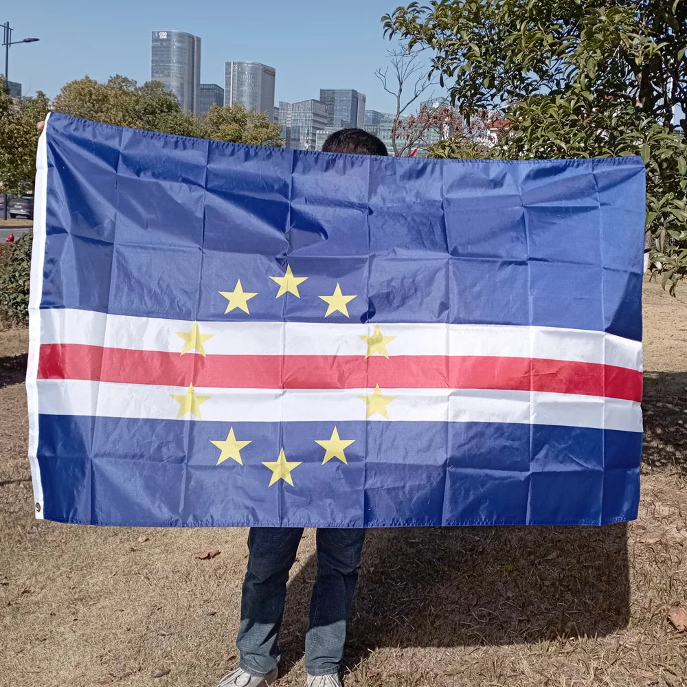 aerlxembrae  90x150cm  Cape Verde National Flag  Hanging polyester Cape Verde flag indoor Outdoor Advertising home Decoration