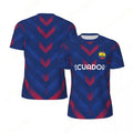 Ecuador Pattern Football T Shirt Men Summer Loose Soccer Running Short Sleeves Tops Tshirt Fashion Sports Football Jersey Tees