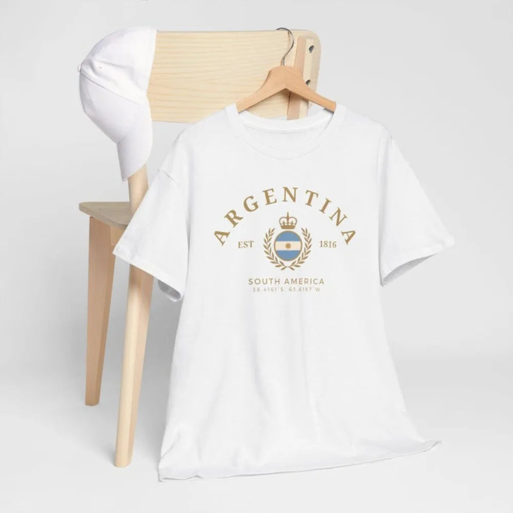 Camisa da Argentina Camiseta Estilo Vintage da Argentina Blusas da América Latina Moletom Estilo Vintage Feminino Blusas de Algodão de Alta Qualidade