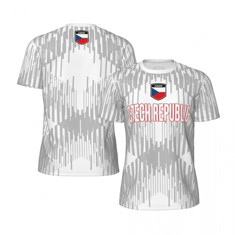 Czech Republic Graphic T-shirt For Men Loose Short Sleeve Summer Sports Fitness Tee Shirt Cool 3D Printed Football T Shirts