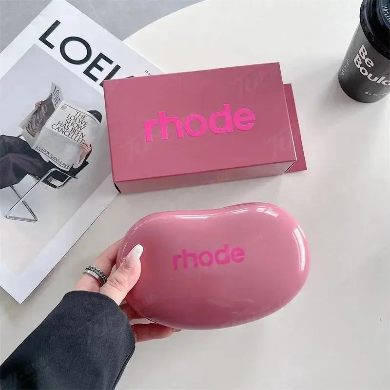 Fashion RHODE Limited Cosmetic Colorful Soft Silicone Waterproof Makeup Bag Convenient for Storing Items Gift Package with Box