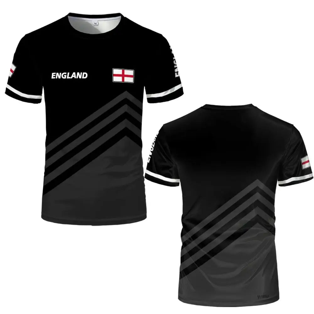 2026 New England Flag Soccer Jersey Fashion Streetwear Casual T Shirt Men Women O Neck Short Sleeve Football Training Tops