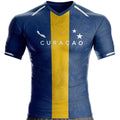 Curacao Flag Football Jersey 2026 New Style Stylish Men's Jersey Family Kids Tees Fashion Sports Top  Quick-drying Boys Adult