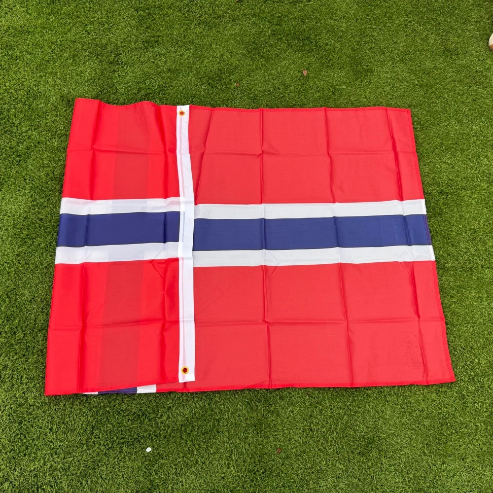 Norway Flag 150x90cm 3x5 FT Norwegian National Flag Red White Blue Cross Polyester Double Stitched Outdoor Indoor Decoration