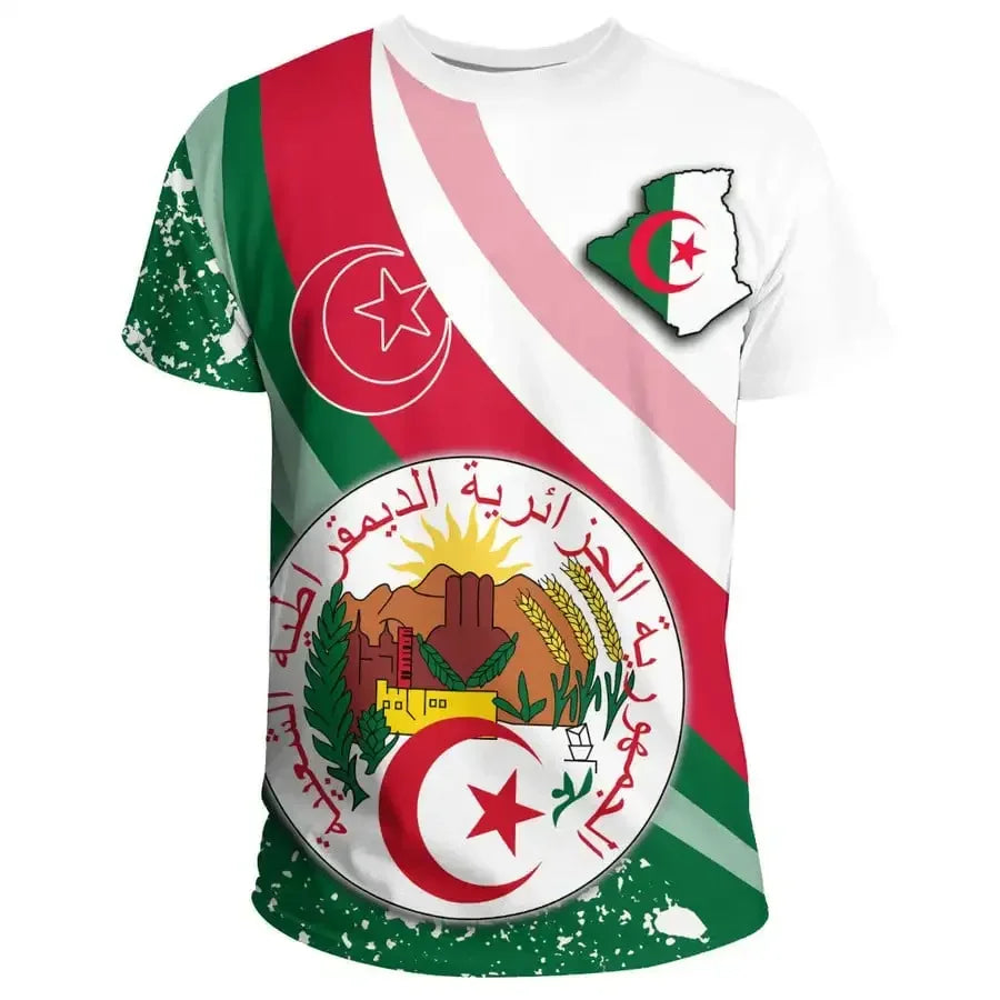 2026 – Algeria Soccer Jersey | Casual Sports Loose Fit 3D Print Summer Football Tee for Men & Women