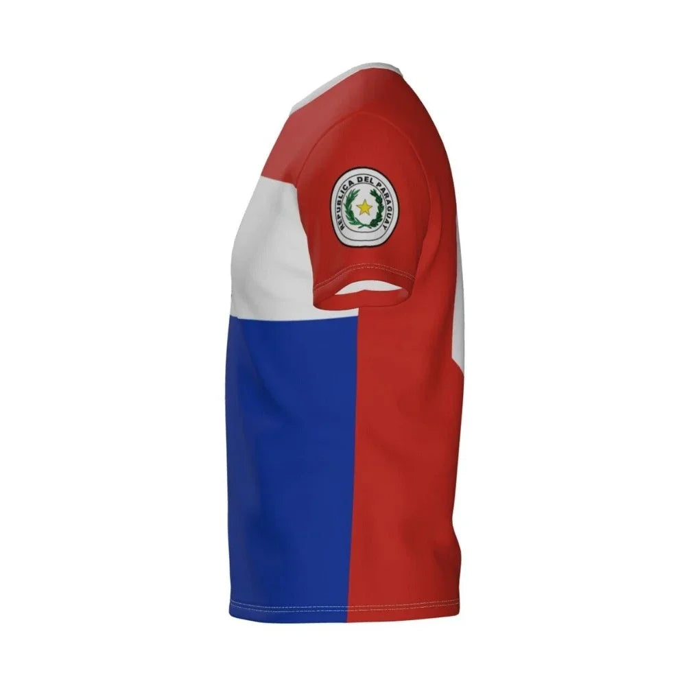 Paraguay Flag Badge Graphic T Shirts Summer Men & Women Football Jerseys Team T-shirt Running Casual Mens Designer Clothes