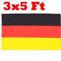 Germany Flag 3x5 Ft 100D Polyester German Banner with Two Metal Grommets Fade Resistant Vivid Colors 150x90 Cm