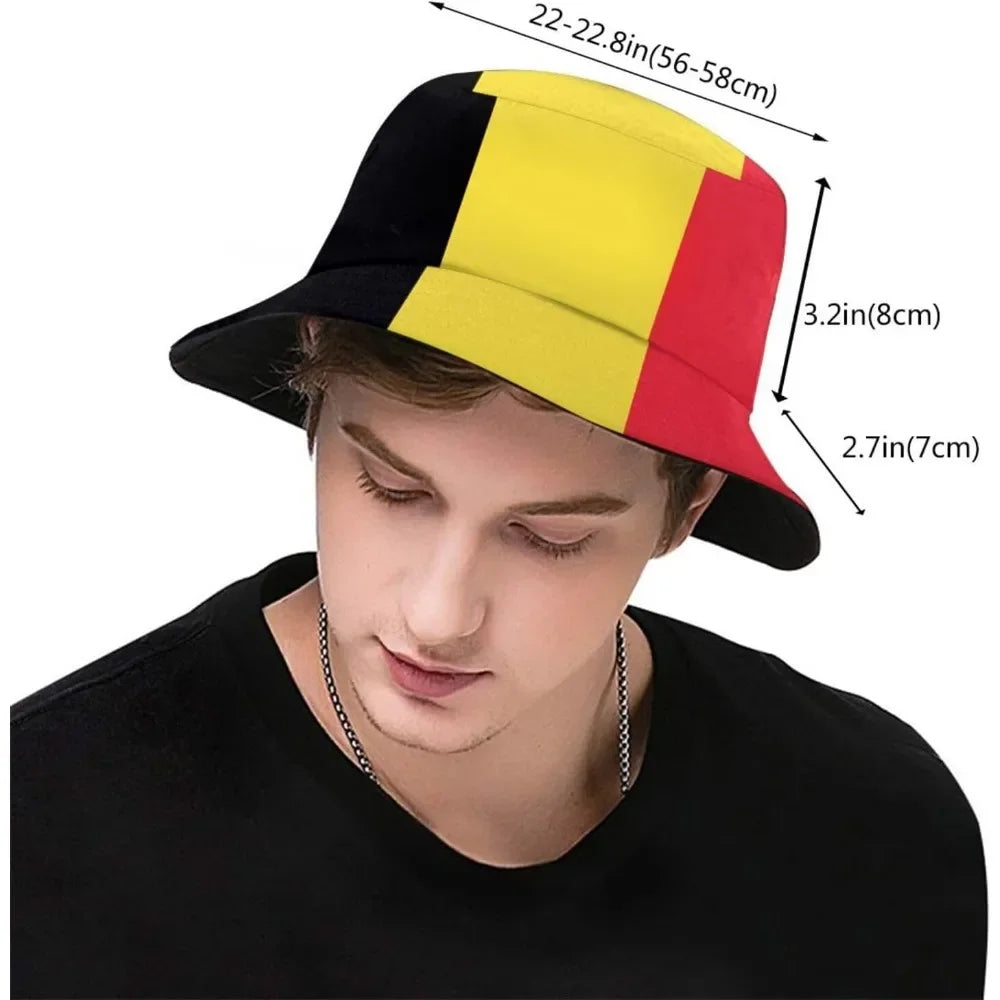 World Flags Bucket Hat 48+ Country Flag Caps | Unisex Summer Fisherman Hat for Travel, Festivals & FIFA World Cup 2026 Fans