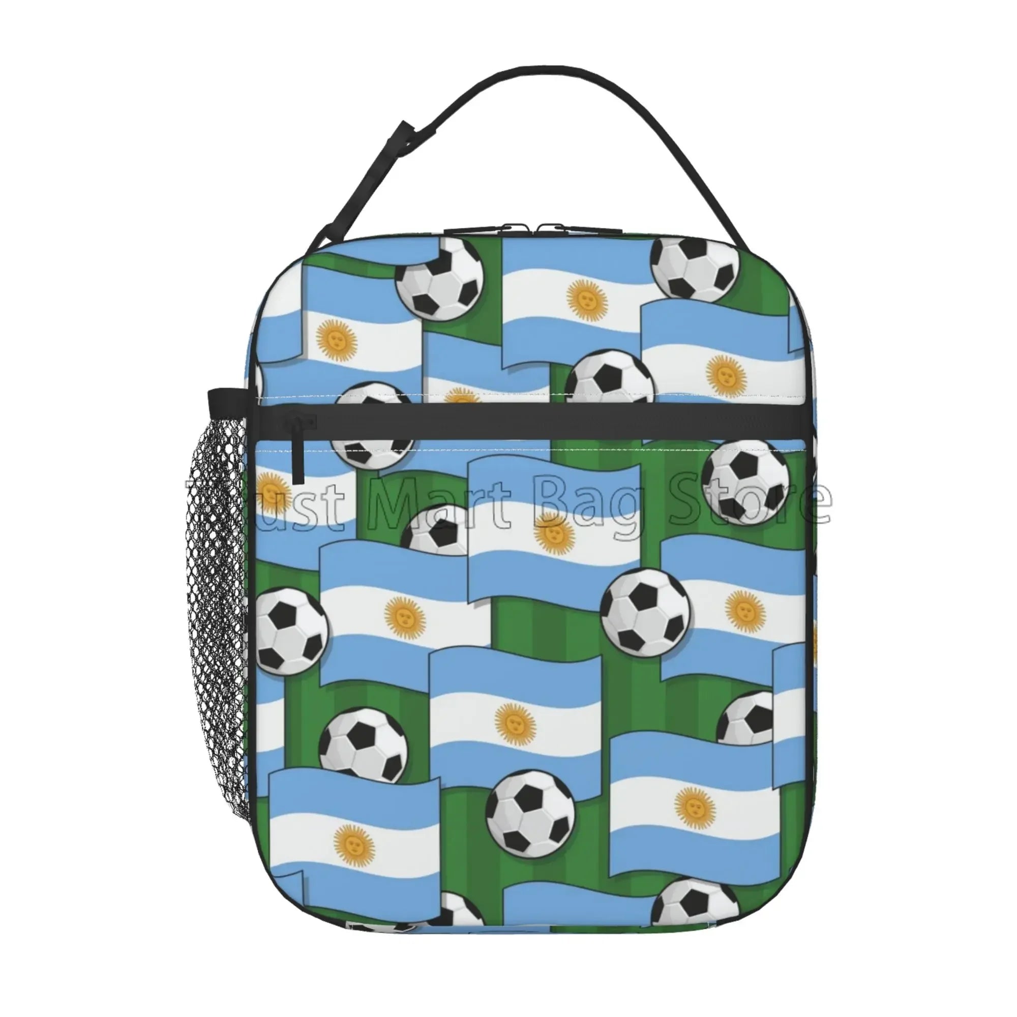 Argentina Flag Insulated Lunch Bag – Waterproof Thermal Bento Cooler Tote | Portable Reusable Picnic Lunch Box