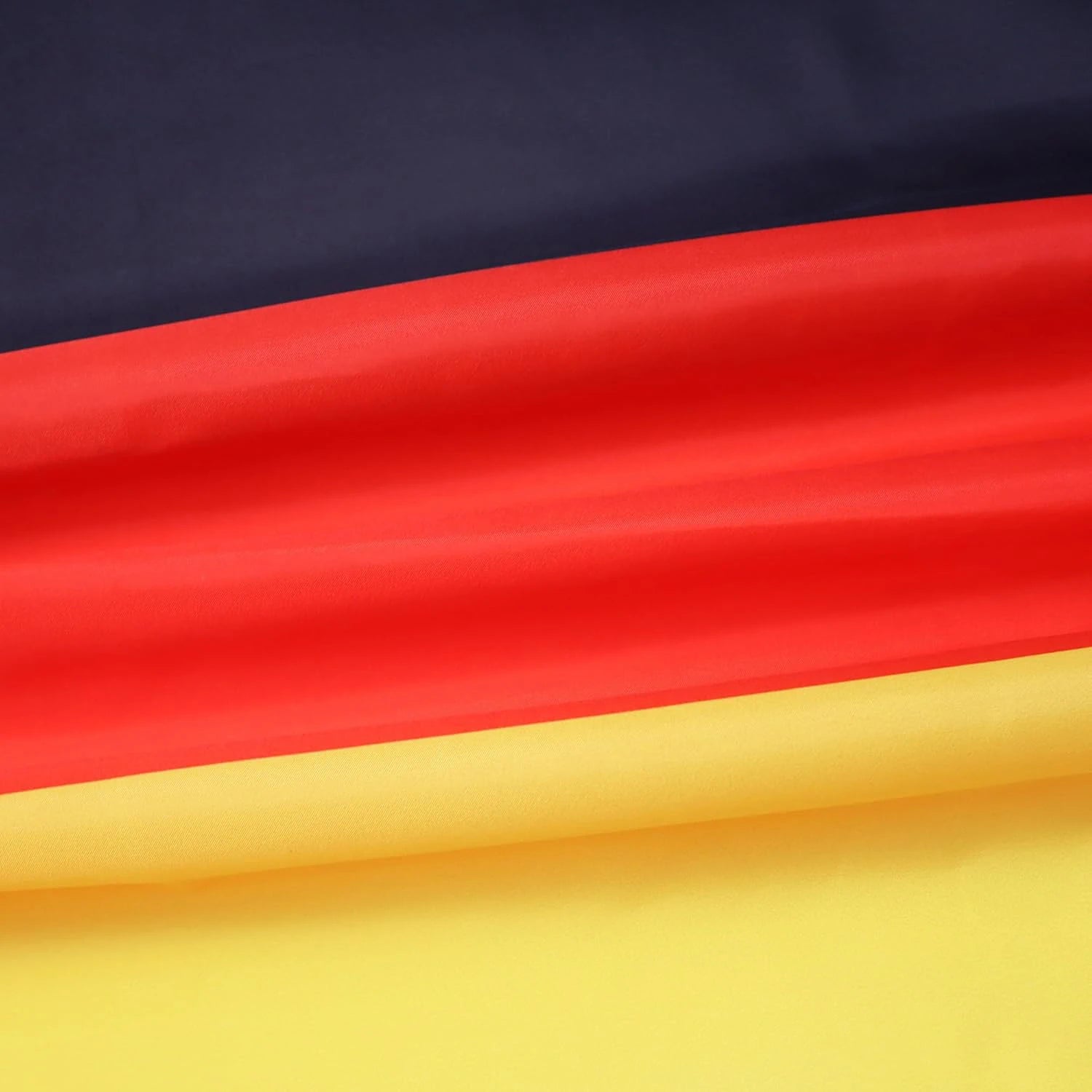 Germany Flag 3x5 Ft 100D Polyester German Banner with Two Metal Grommets Fade Resistant Vivid Colors 150x90 Cm
