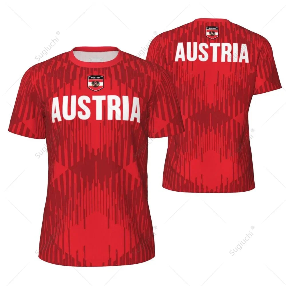 Austria Soccer Jersey| Quick-Dry Breathable Austria Jersey for Summer Sports