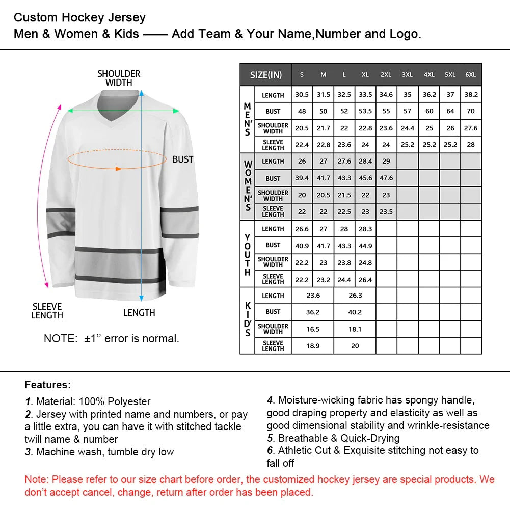 Custom Sweden Hockey Jersey Sports Fans Gift Personalized Printed Name Number Ice Hockey Shirt for Men Women Youth Kids