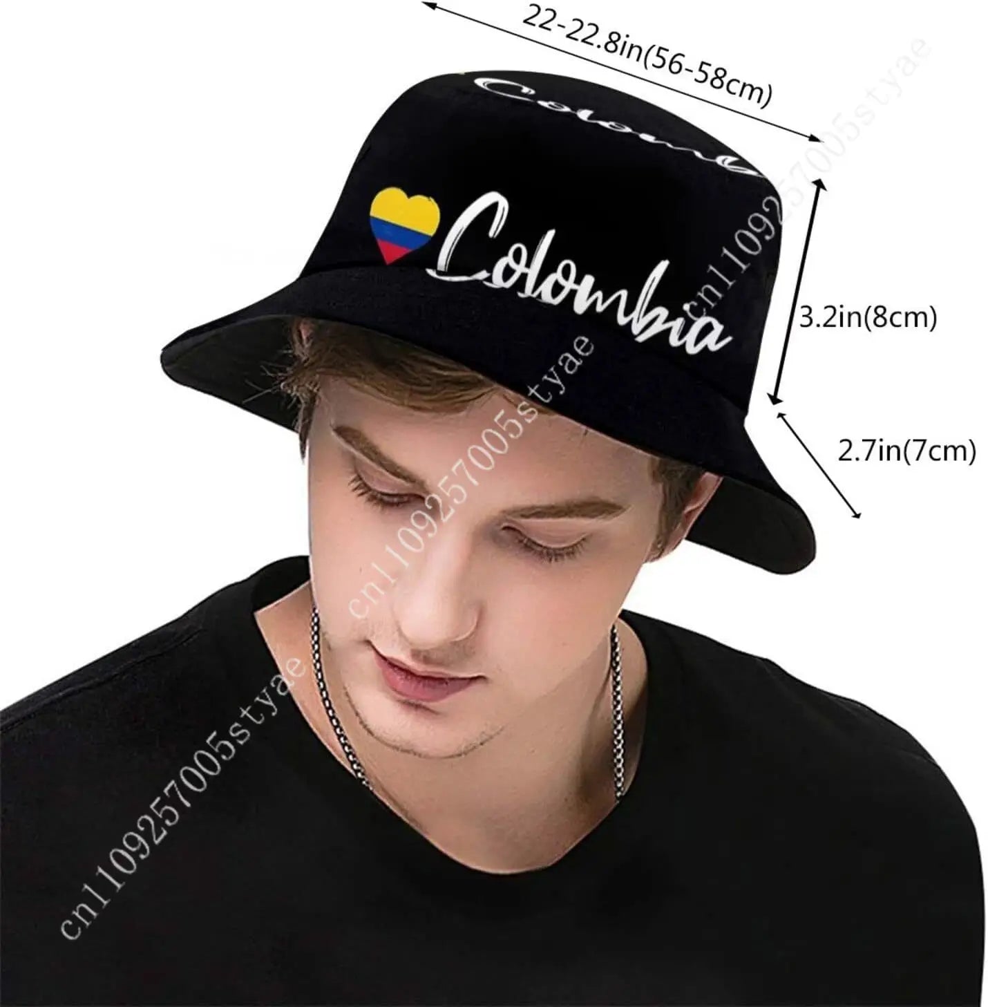 Colombia Flag Bucket Hat – Summer Fisherman Cap, Outdoor Sun Hat, Unisex Beach & Streetwear Hat