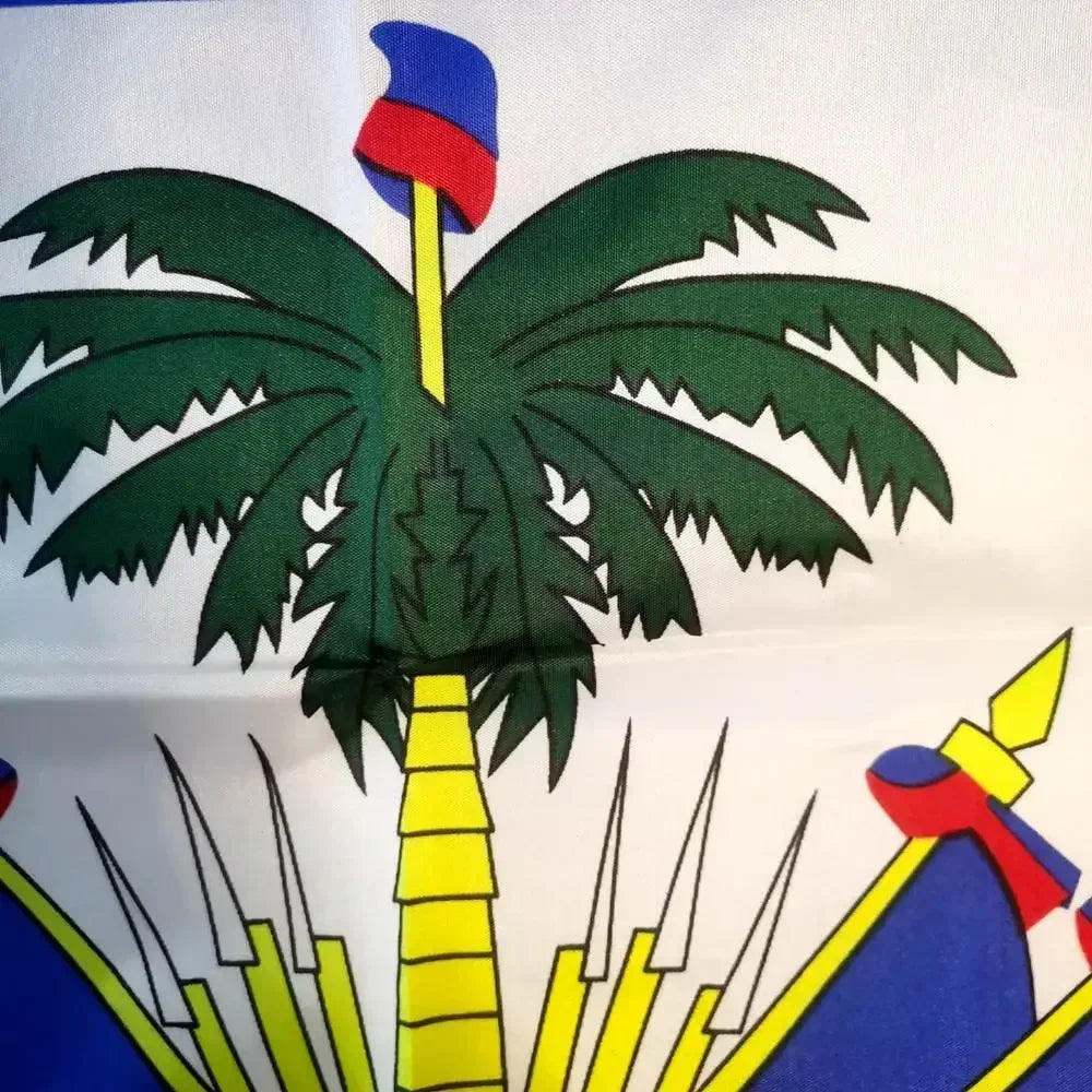 Haiti National Flag 90x150cm Premium Polyester Large Outdoor/Indoor Hanging Banner for Sports Events Wall Decor & Party Display