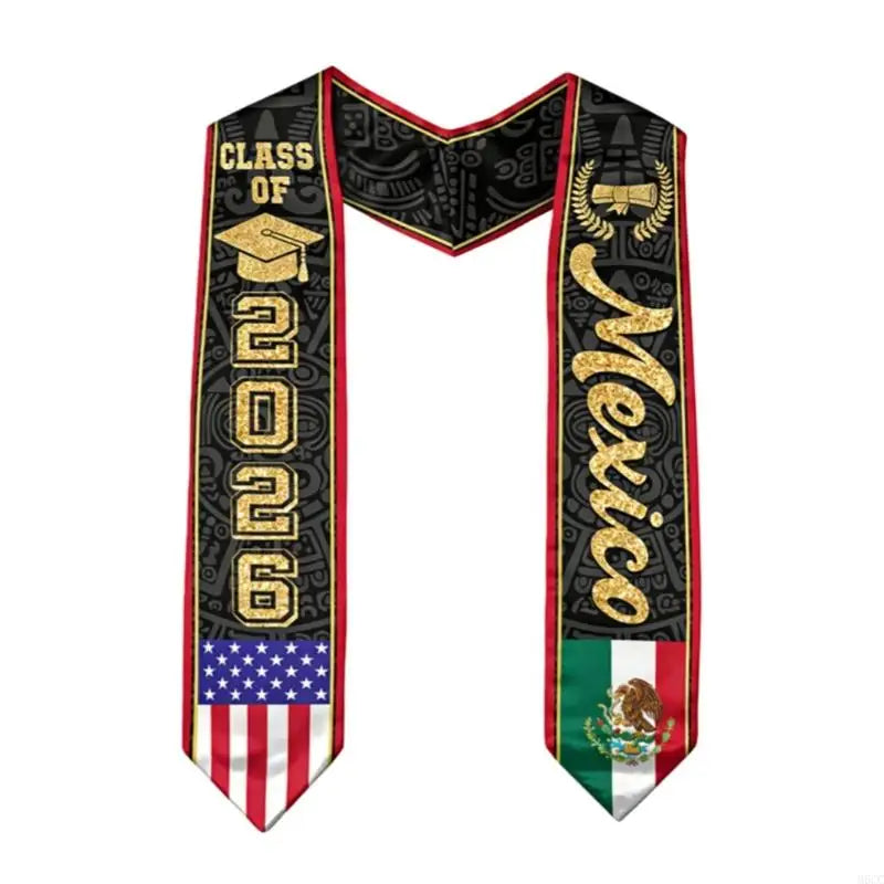 Mexican Graduation Sash & Stole – Premium Graduation Gown Sash for Graduation Ceremony