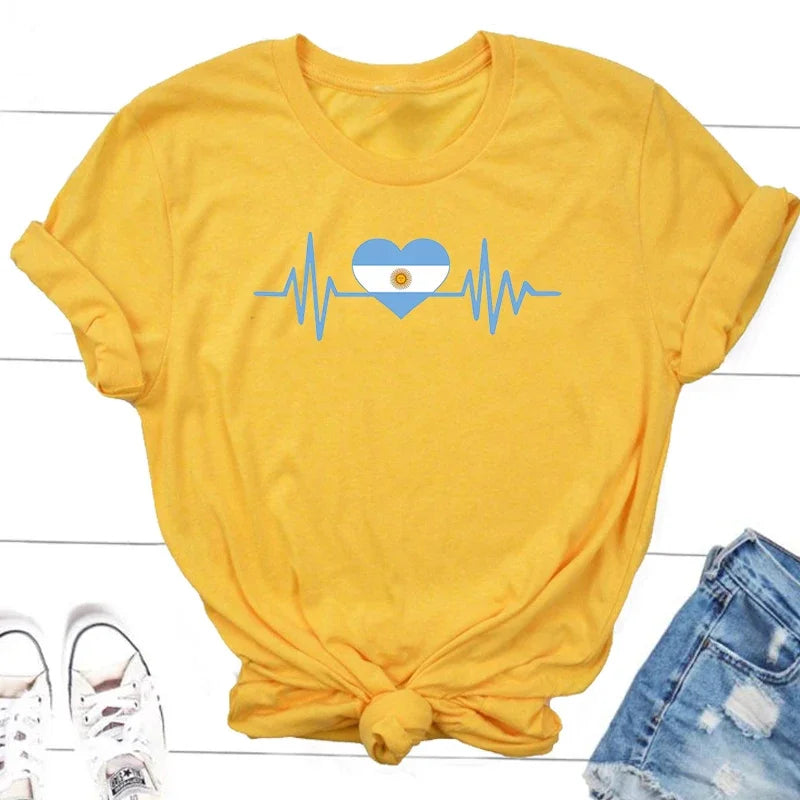 Argentina Tshirt – Unisex Cotton Tee for Men & Women | Casual Argentina Pride Graphic Shirt Top
