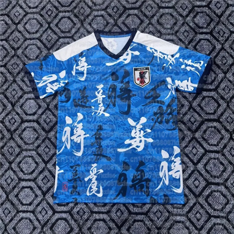 Japan Football Jersey Sports Casual T-Shirt Breathable Quick Dry Elastic Daily Training Top for FamilyMatching Kids Tops Tees