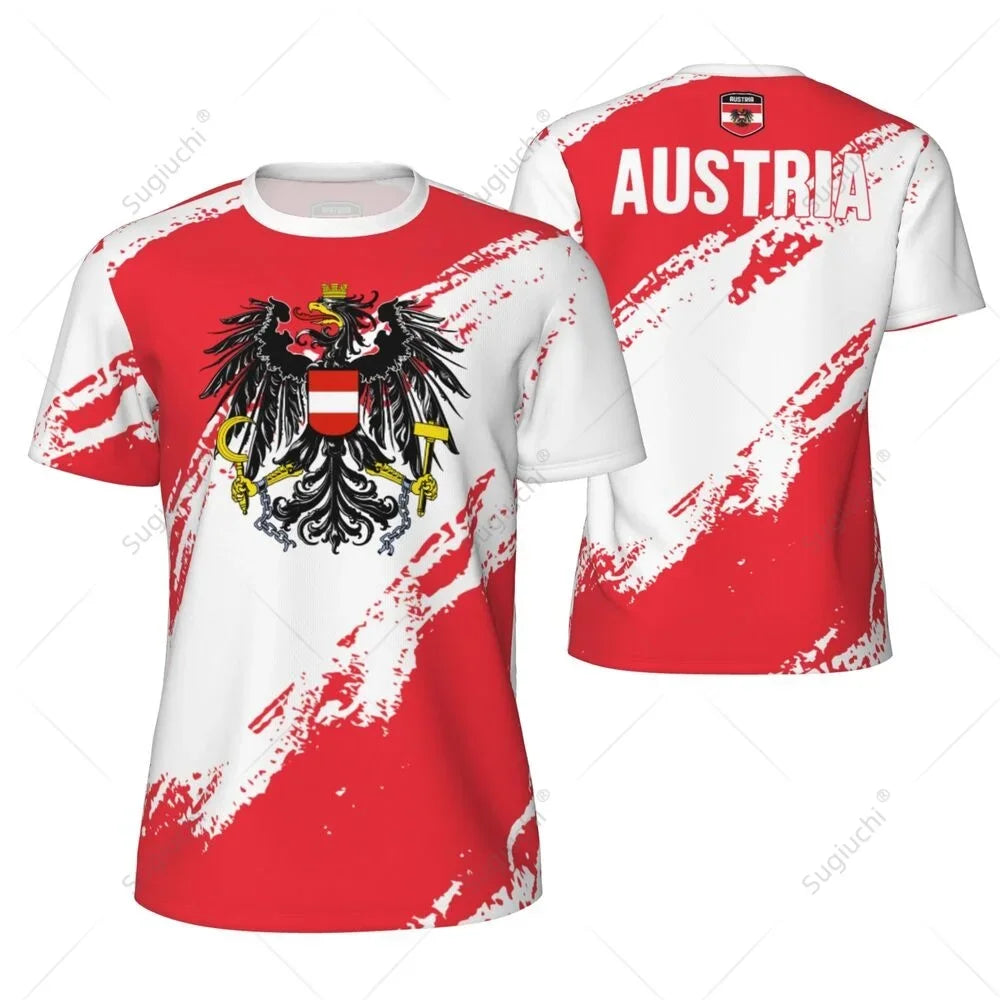 Austria Soccer Jersey| Quick-Dry Breathable Austria Jersey for Summer Sports