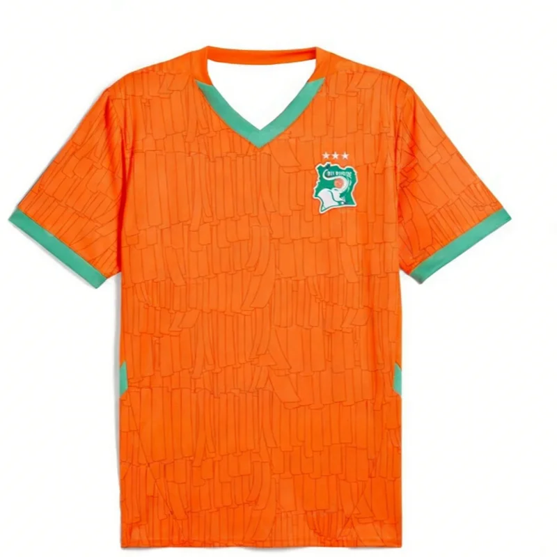 New Ivory Coast National Football Jersey Unisex Summer Breathable Quick Dry Sports T-shirt Fashion Streetwear Family Kids Tees