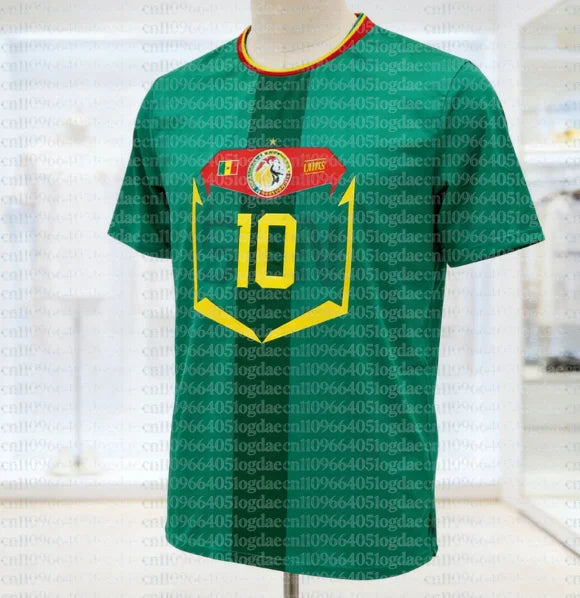 Senegal 2026 New Soccer Jerseys, Comfortable and Breathable 3D Printed T-Shirts for Adults and Casual Tops for Children