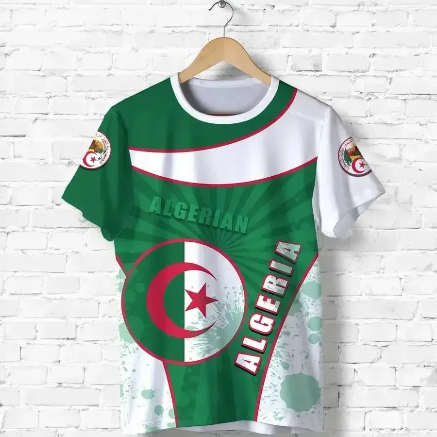 2026 – Algeria Soccer Jersey | Casual Sports Loose Fit 3D Print Summer Football Tee for Men & Women