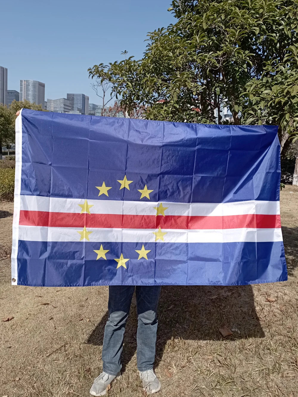 aerlxembrae  90x150cm  Cape Verde National Flag  Hanging polyester Cape Verde flag indoor Outdoor Advertising home Decoration