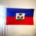 Haiti National Flag 90x150cm Premium Polyester Large Outdoor/Indoor Hanging Banner for Sports Events Wall Decor & Party Display