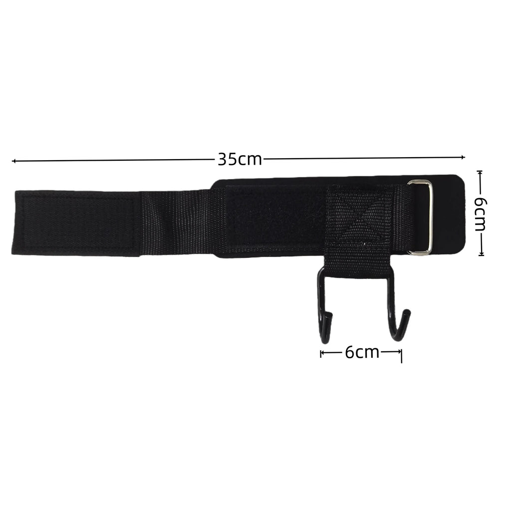 Weight Lifting Hooks Weight Lifting Grips Heavy Duty Pull Up Straps Adjustable Powerlifting Support Hooks Straps for Gym Workout