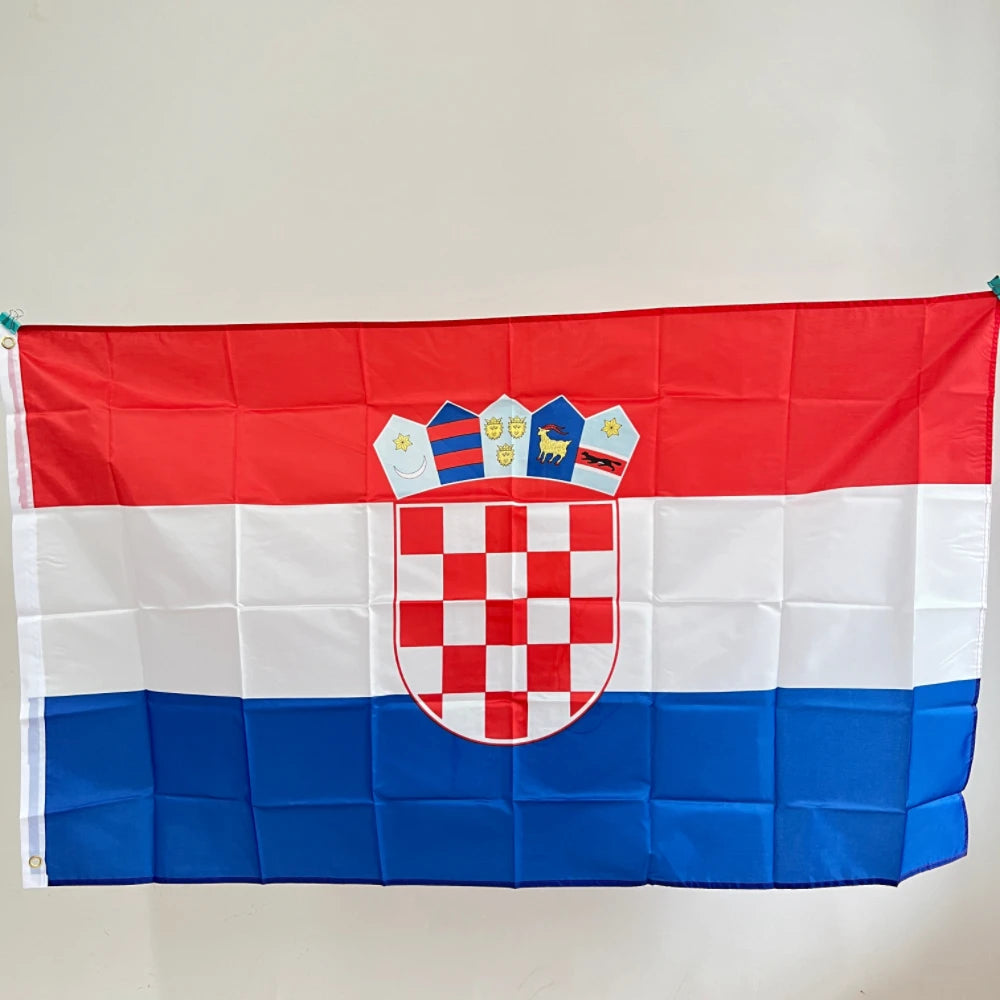 Croatia National Flag 90X150CM high quality polyester hanging hr hrv Hrvatska  indoor outdoor decoration