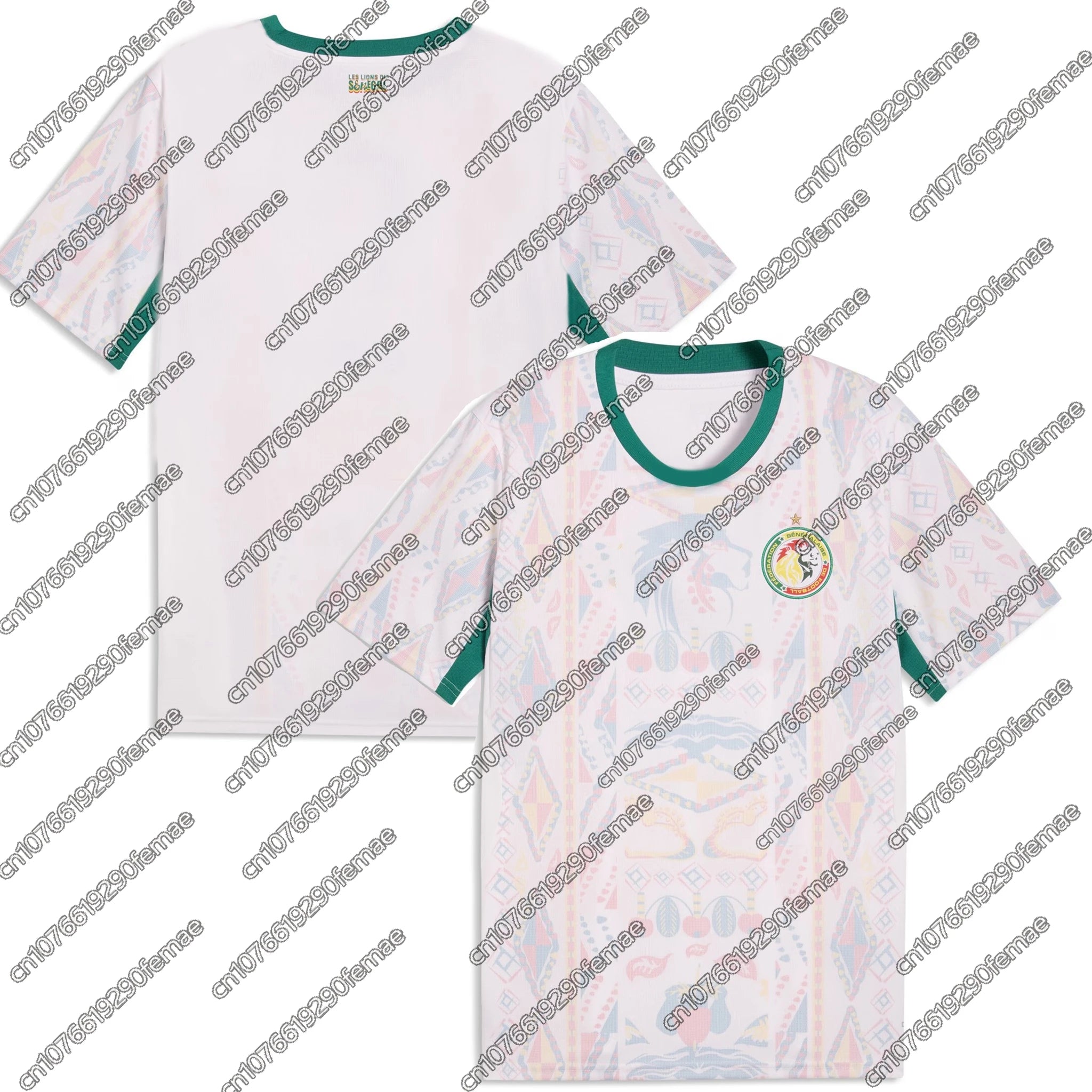 2026 Senegal Fan Version Soccer Jersey Boy Teenager Sports T-Shirt Breathable Quick Dry Training Top Football Warm-up Must-Have