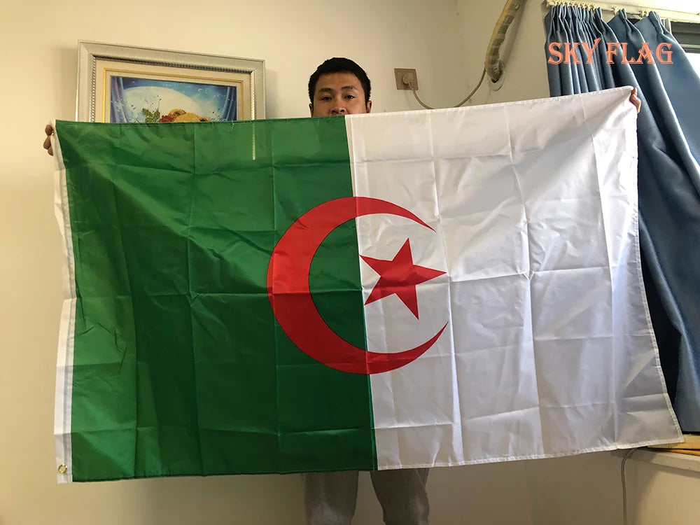 Algeria Flag 90x150cm – High Quality National Banner | Algeria World Cup 2026 Fan Flag for Events & Decor