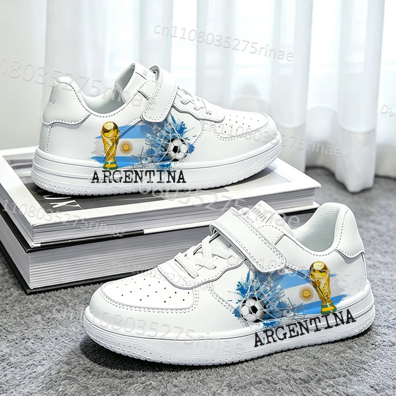 Argentina 2026 Partida de Futebol Meninos Meninas Juvenil Crianças Calçados Esportivos Caminhada Sola Macia Respirável Leve Mais Vendido