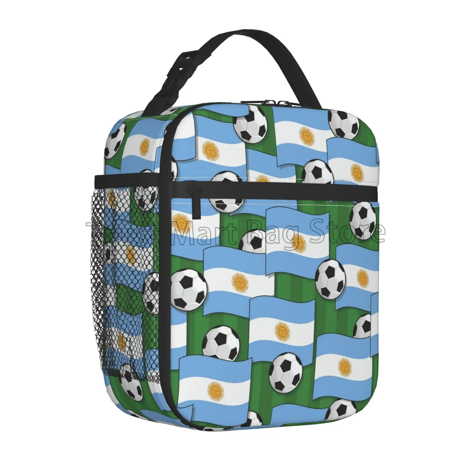 Argentina Flag Insulated Lunch Bag – Waterproof Thermal Bento Cooler Tote | Portable Reusable Picnic Lunch Box