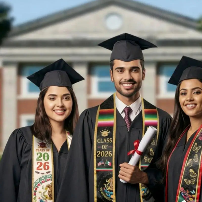 Mexican Graduation Sash & Stole – Premium Graduation Gown Sash for Graduation Ceremony