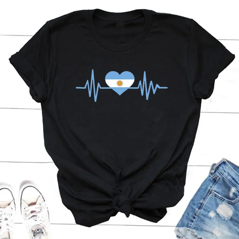 Argentina Tshirt – Unisex Cotton Tee for Men & Women | Casual Argentina Pride Graphic Shirt Top