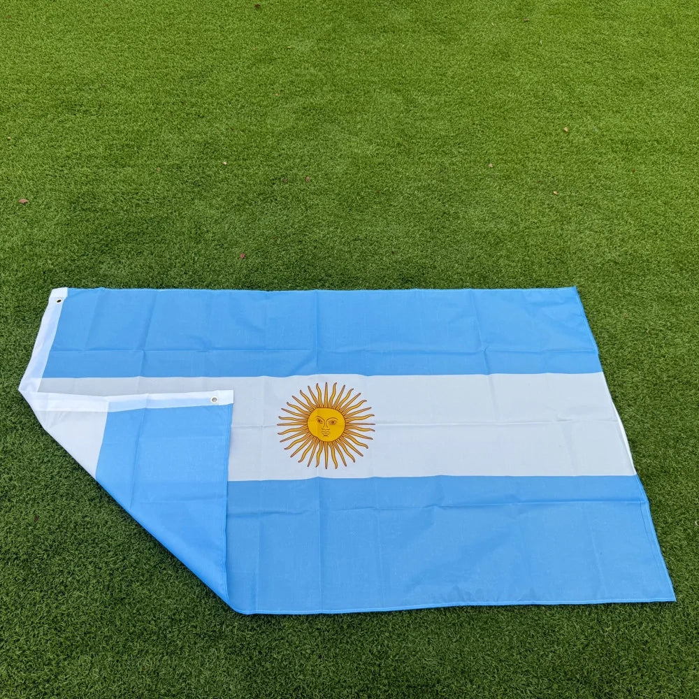 Argentina National Flag 150×90cm (3×5 FT) Polyester Flag – UV Resistant Double Stitched Indoor & Outdoor Decoration Banner