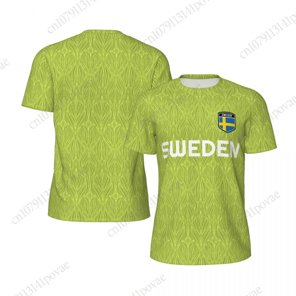 Sweden Flag T-shirts Men Women Mesh Clothing Sports Breathable For Running Bike Tennis Fitness