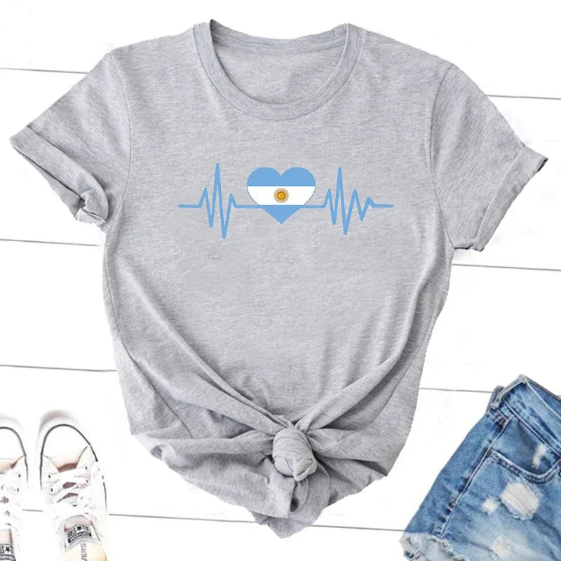 Argentina Tshirt – Unisex Cotton Tee for Men & Women | Casual Argentina Pride Graphic Shirt Top