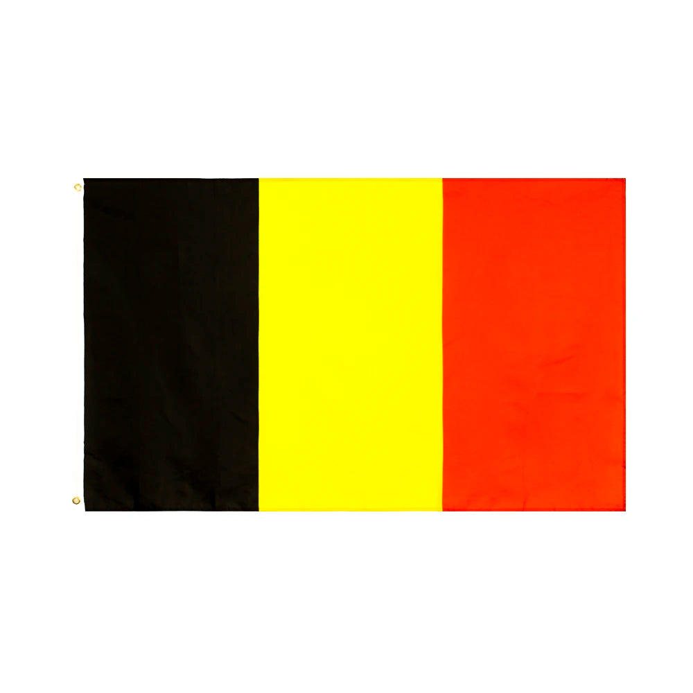 Belgium Flag 90x150cm – Large Polyester National Banner | Belgium World Cup 2026 Fan Flag for Indoor & Outdoor Use