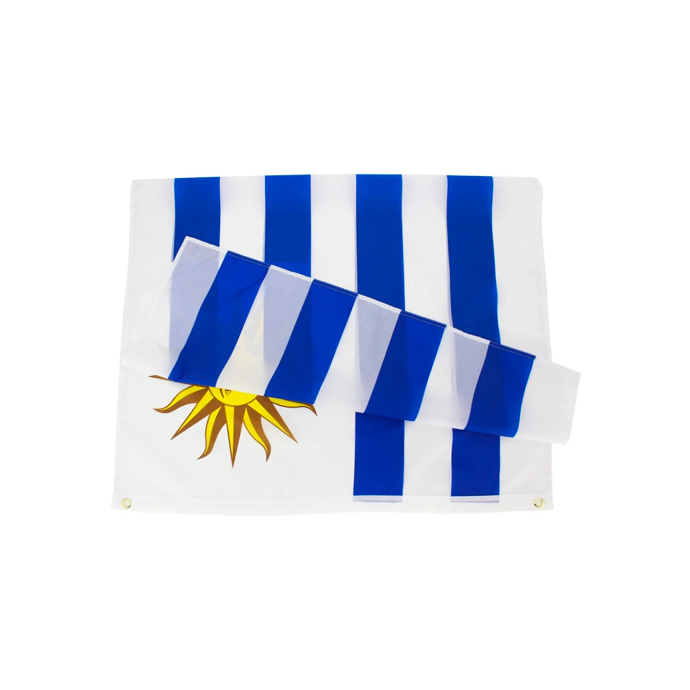 90x150cm Uruguay Flag URY UY National Bunting Durable Material for Home Garden