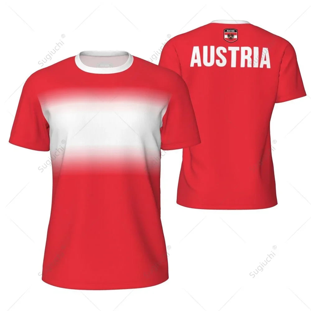 Austria Soccer Jersey| Quick-Dry Breathable Austria Jersey for Summer Sports