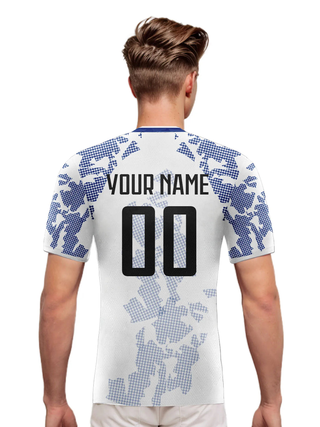 Camisa de Futebol Personalizada Curaçao com Nome Número Gola V Respirável para Homens Jovens Mulheres