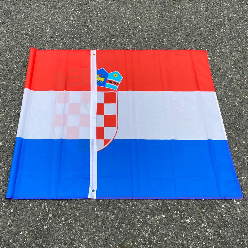 aerlxemrbrae flag   Croatia Flag NEW 90x150cm Croatian National Flag 100% Polyester 3x5ft Flag of Croatia