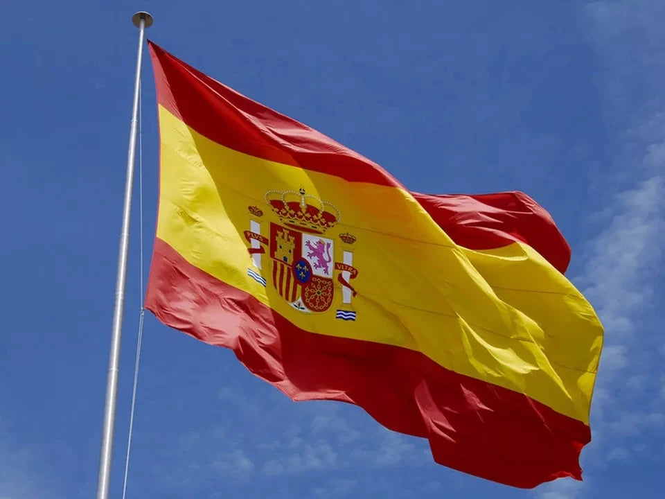Spain National flag 60x90cm 90x150cm Polyester No Fade ESP ES Espana Spanish Flag hanging Banner for Celebration big flags