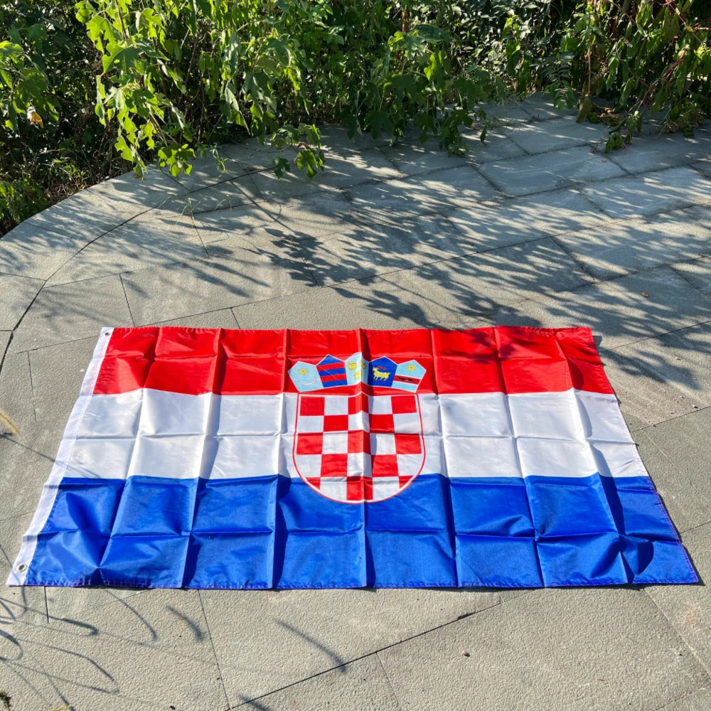Croatia National Flag 90X150CM high quality polyester hanging hr hrv Hrvatska  indoor outdoor decoration