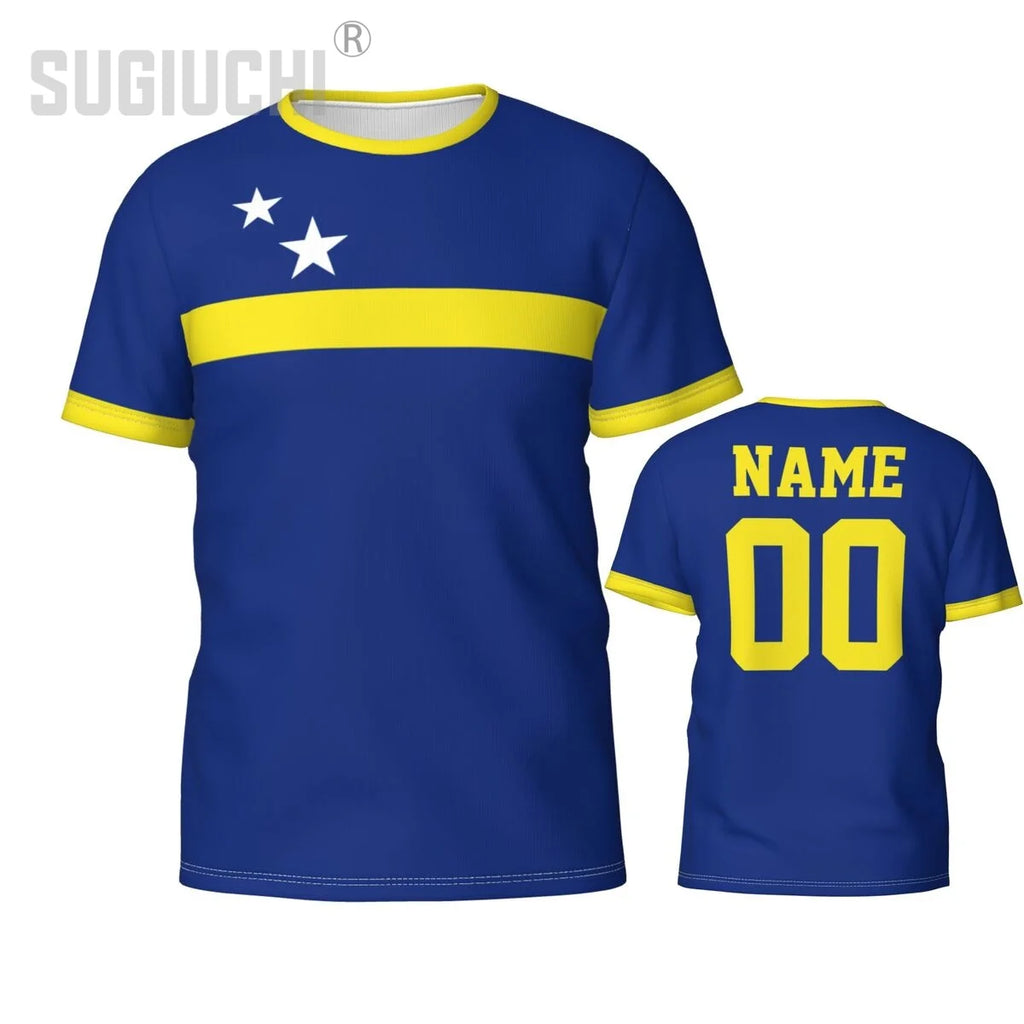 Custom Name Number Curaçao Flag 3D T-shirts For Men Women Tees team Clothes Soccer Football Fans Gift T shirt