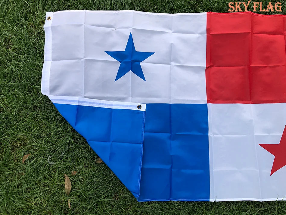 SKY FLAG Panama Flag 90x150cm hanging polyester pan pa Panama Flag Flying for Soccer