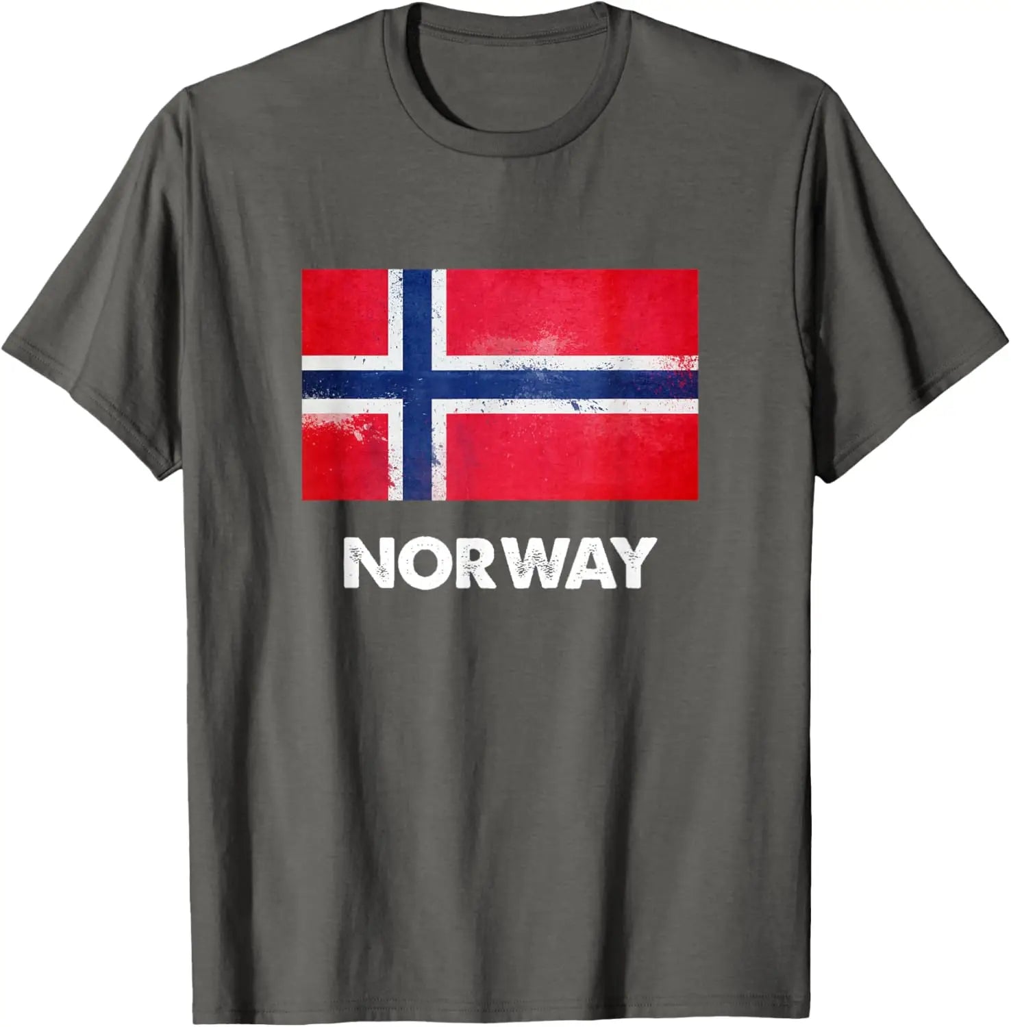 Norway Flag Graphic Short Sleeve T Shirt Patriotic Cotton Crew Neck Tee for Trip