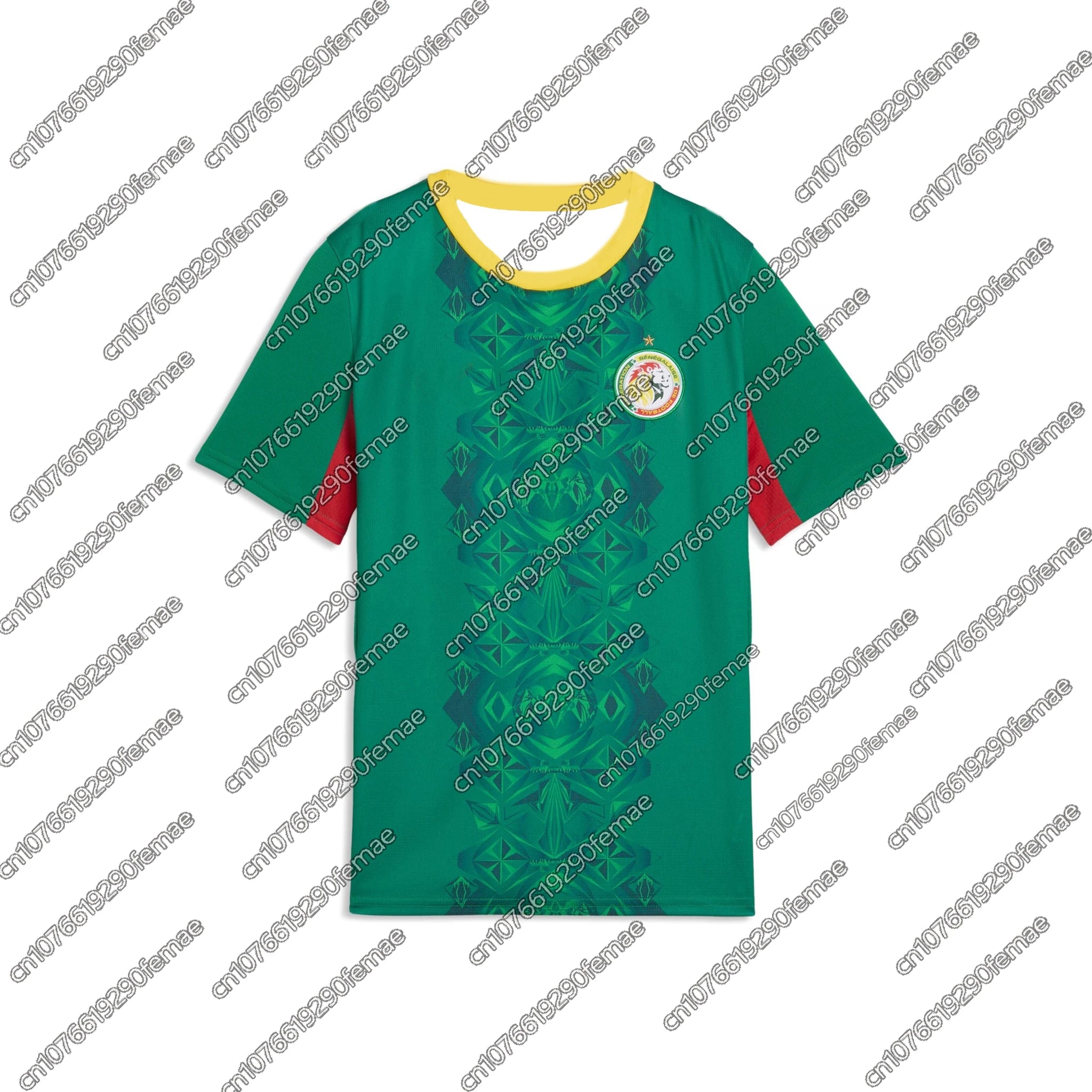2026 Senegal Fan Version Soccer Jersey Boy Teenager Sports T-Shirt Breathable Quick Dry Training Top Football Warm-up Must-Have